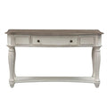 Antique White Wood Sofa Table with 1 Drawer and 1 Shelf M8435