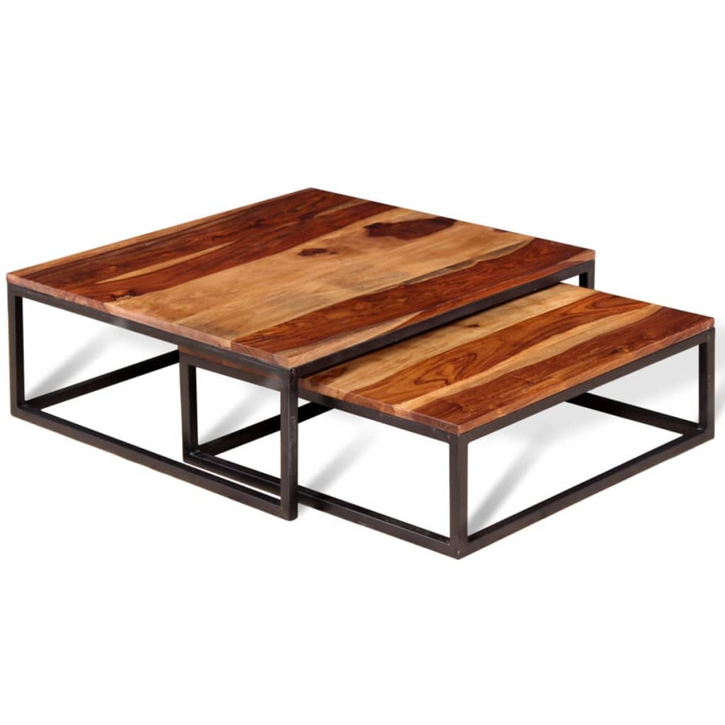 Solid Sheesham Wood Table Set W12830