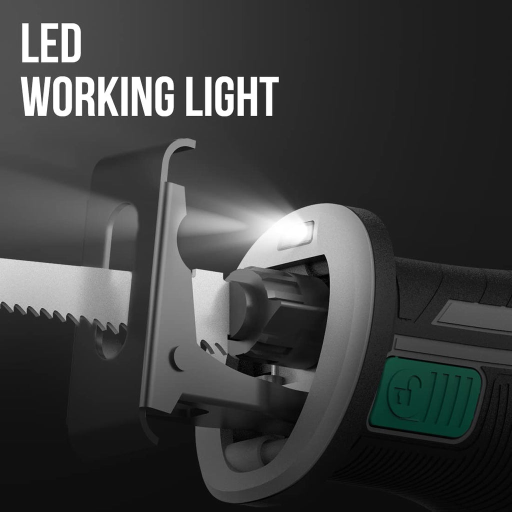 Cordless Reciprocating Saw with 20V 4.0 Ah Battery & Charger Z153