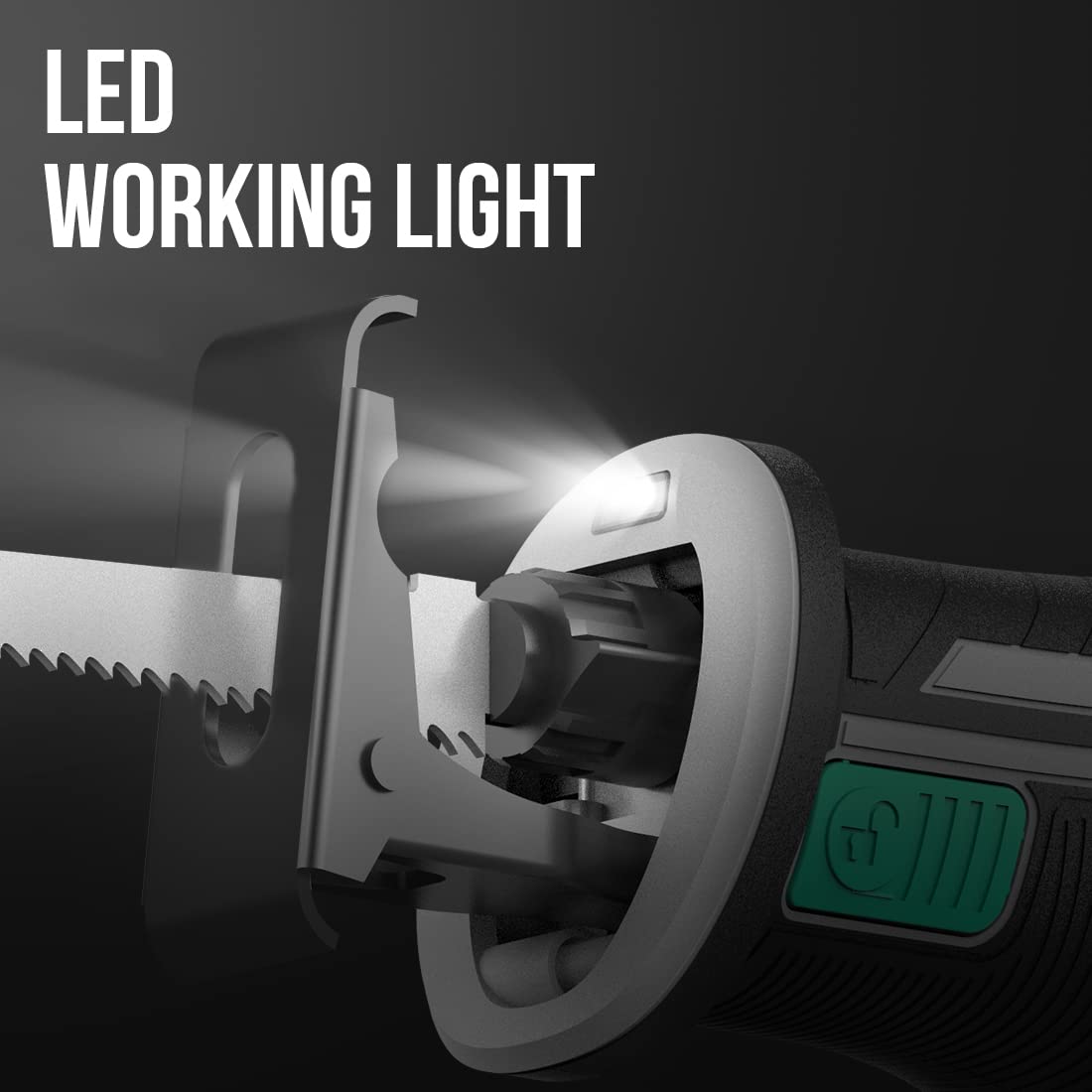 Cordless Reciprocating Saw with 20V 4.0 Ah Battery & Charger Z153