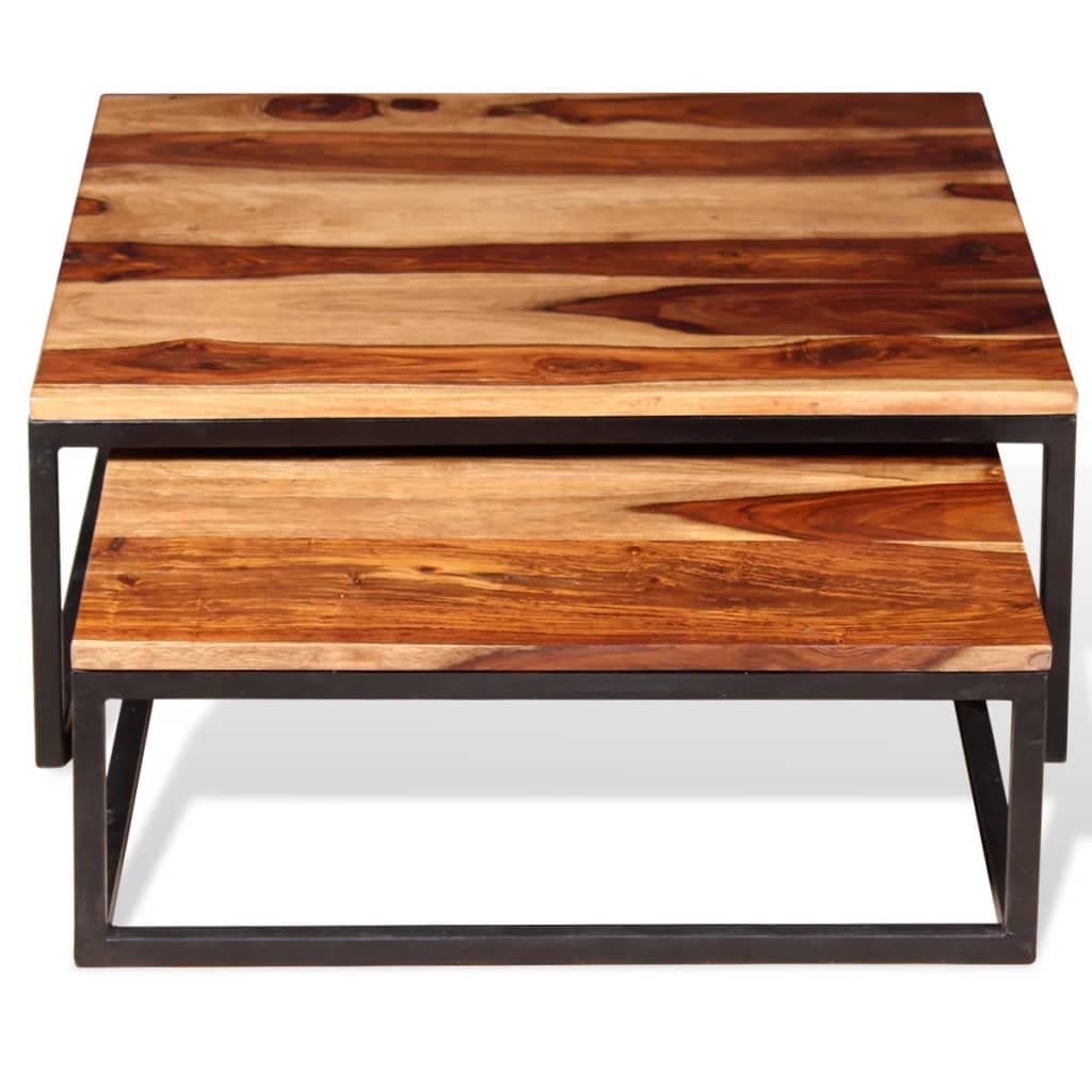 Solid Sheesham Wood Table Set W12830