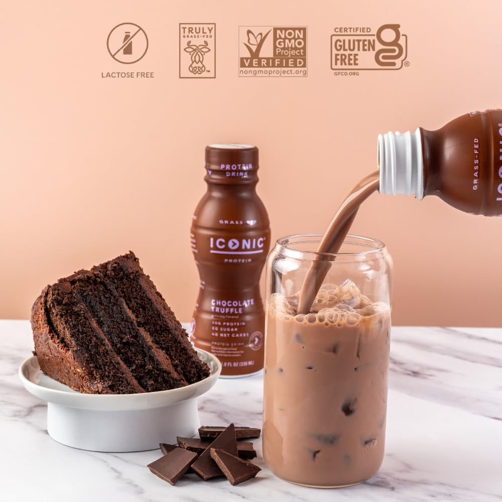 Chocolate Truffle Sugar Free Low Carb Protein Drinks 12 Pack R93272