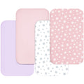 Pink 4 Pack Bassinet Sheets F2557
