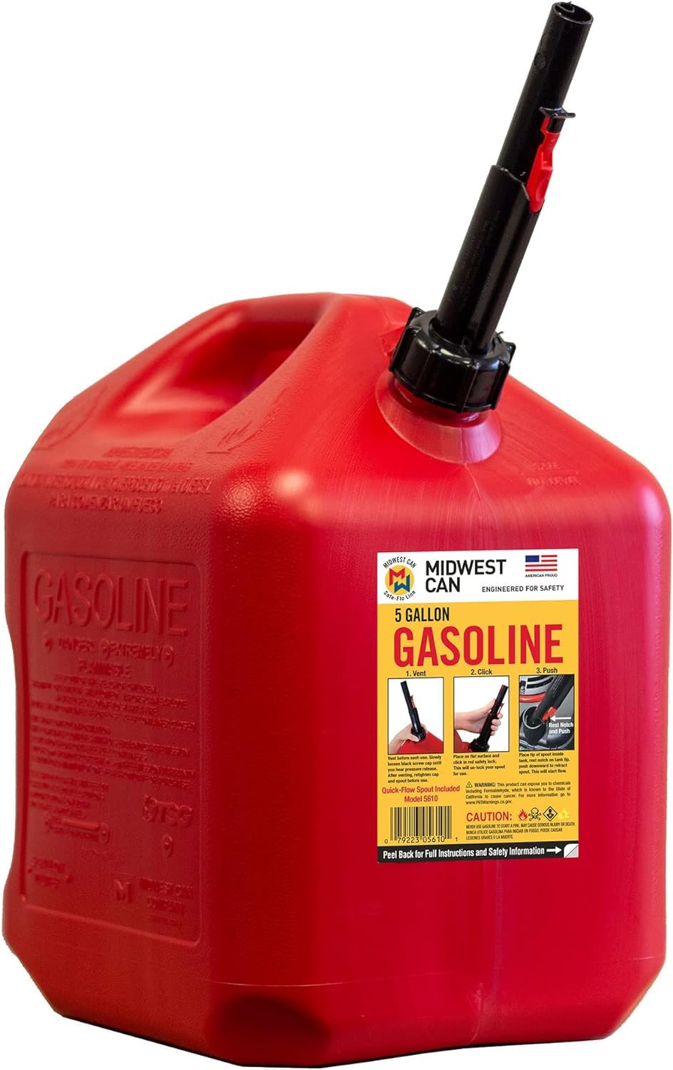 5-Gallon Gas Can Fuel Container with Spout D744693