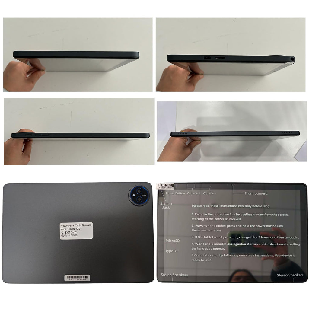 10 Inch Android 15 Tablet with Keyboard C1818
