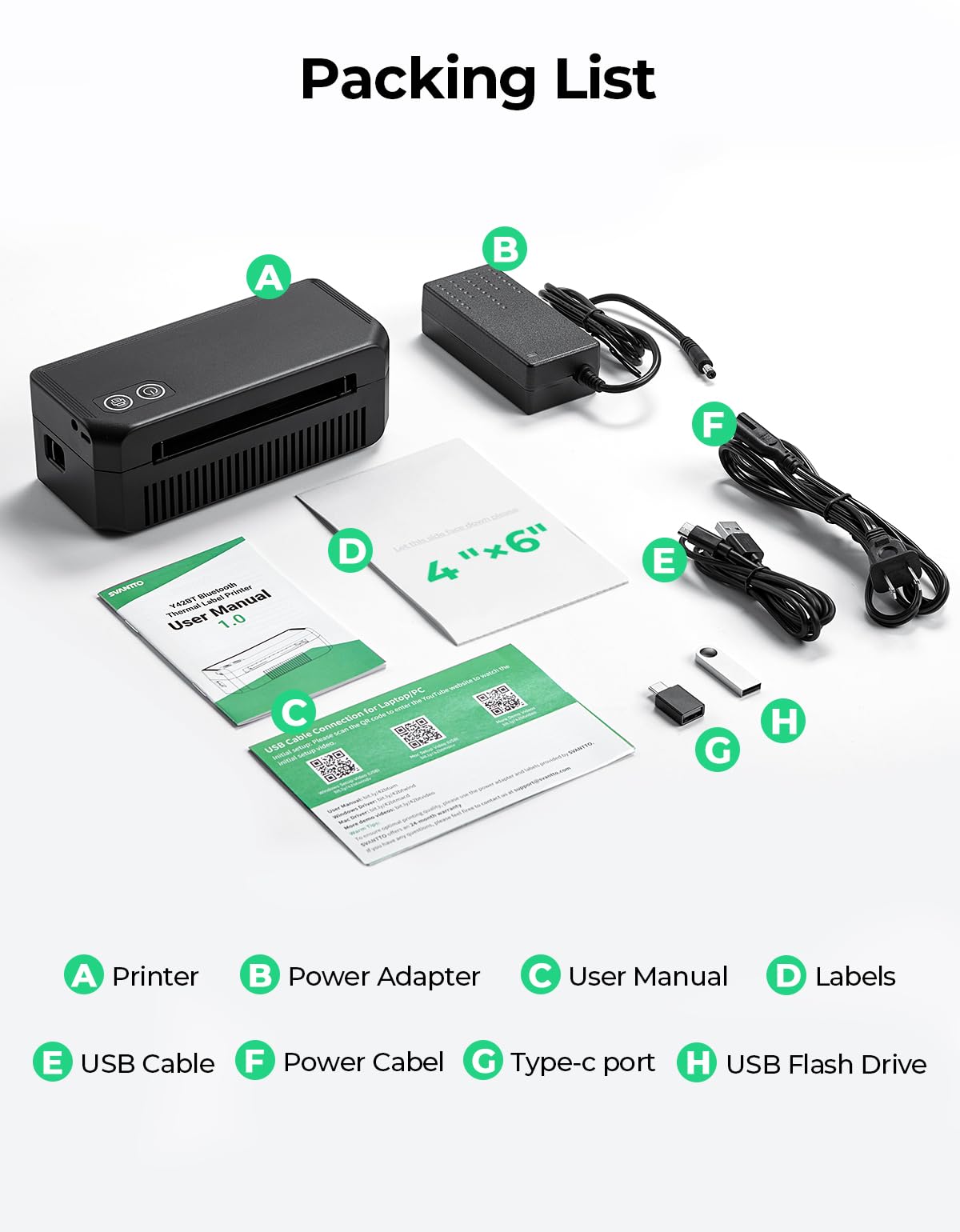 Bluetooth Thermal Label Printer L33084