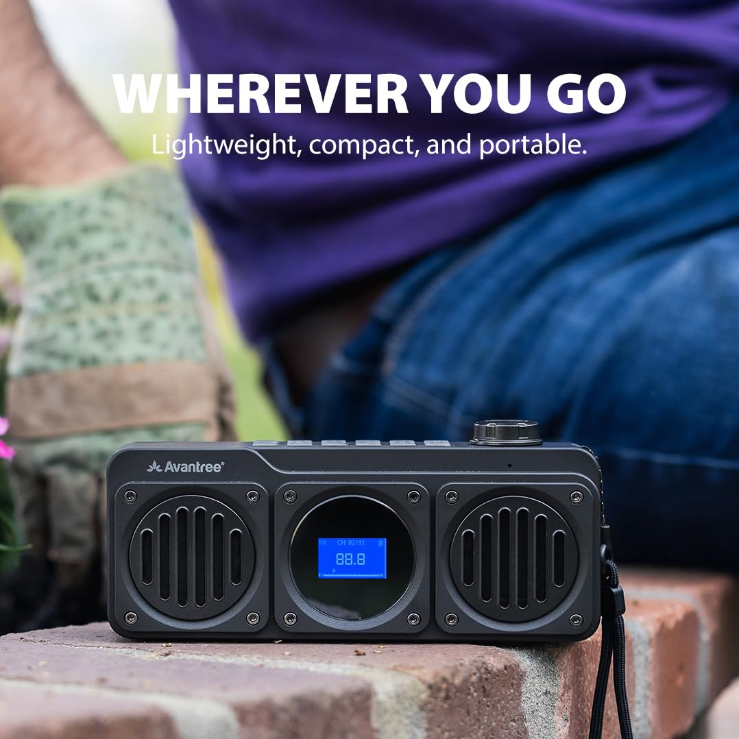 Portable FM Radio & Bluetooth Speaker N752772