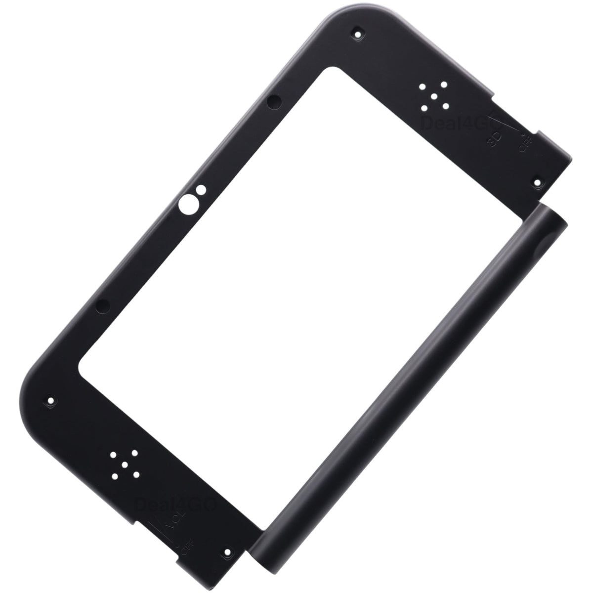 Black LCD Front Frame Housing Shell Case Cover Plate Replacement for New 3DS XL H2147