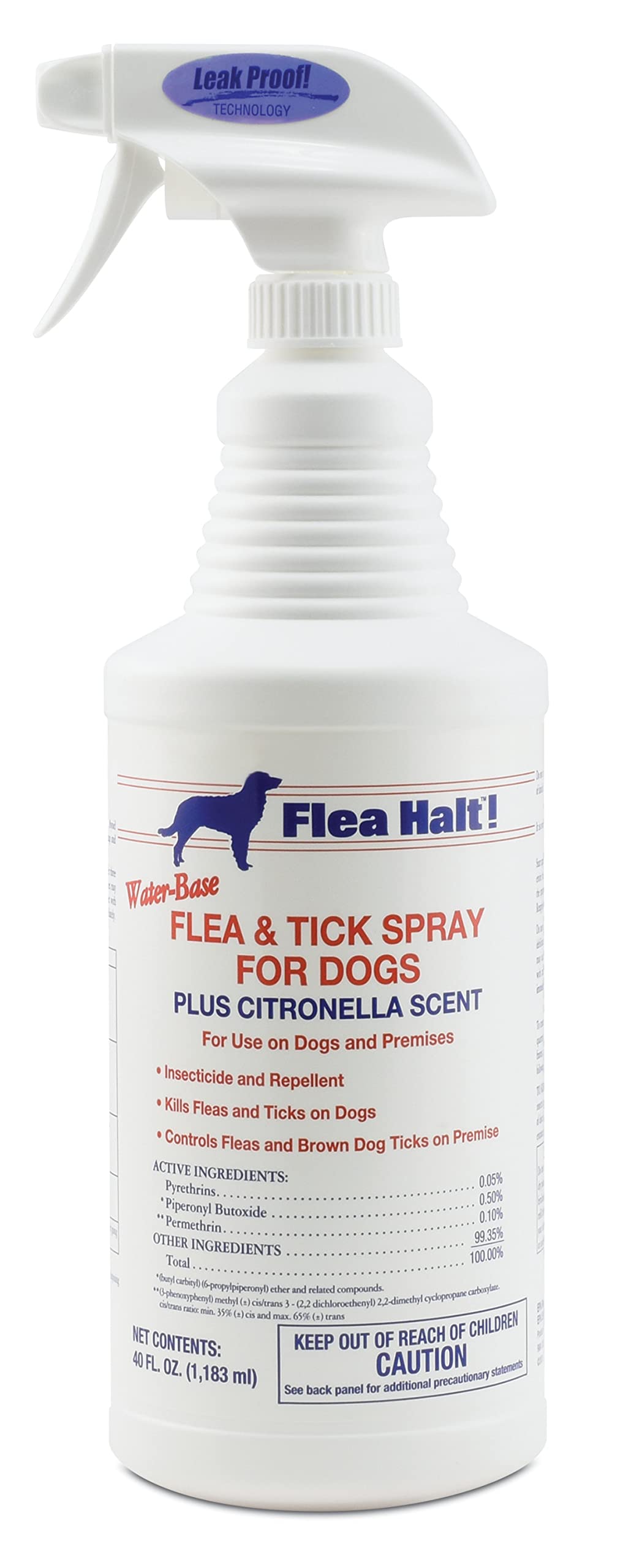 Water-Based Flea & Tick Spray for Dogs, 40 fl oz N317614