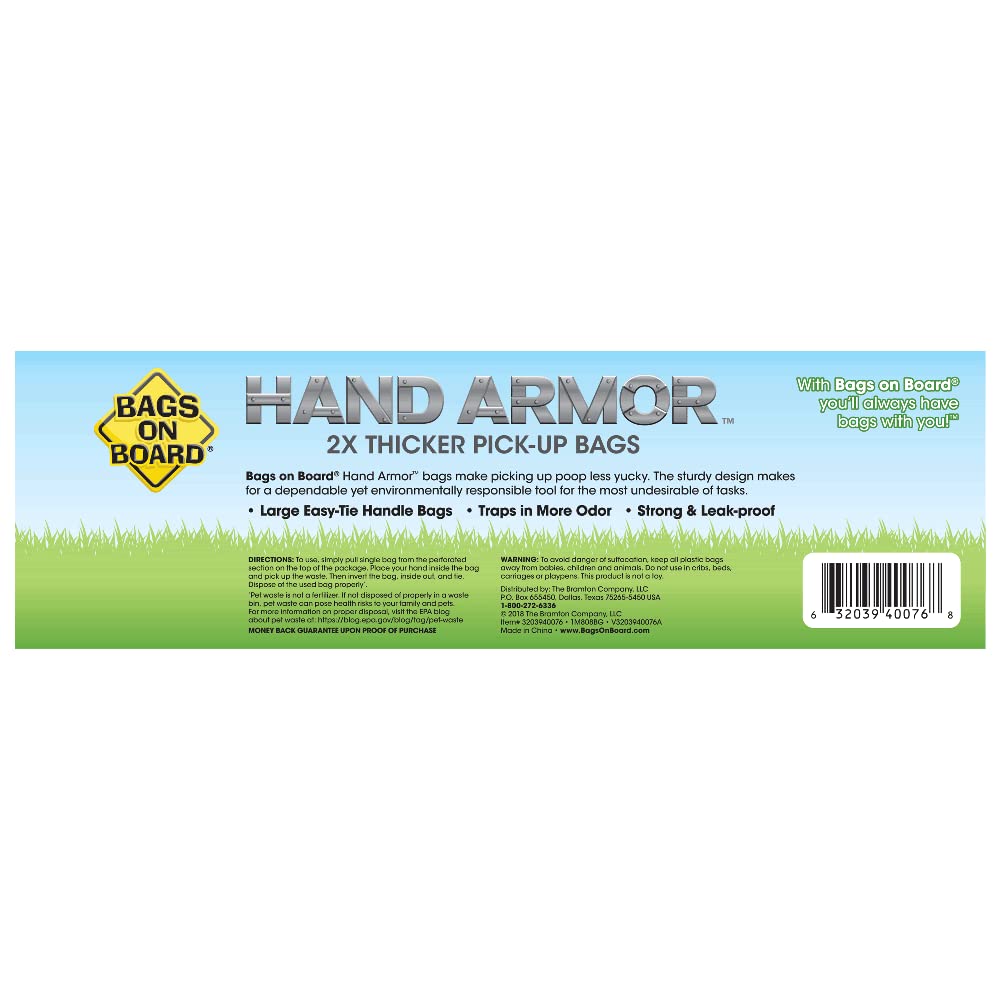 Dog Poop Bags with Easy Tie Handles, 200 Count G69488