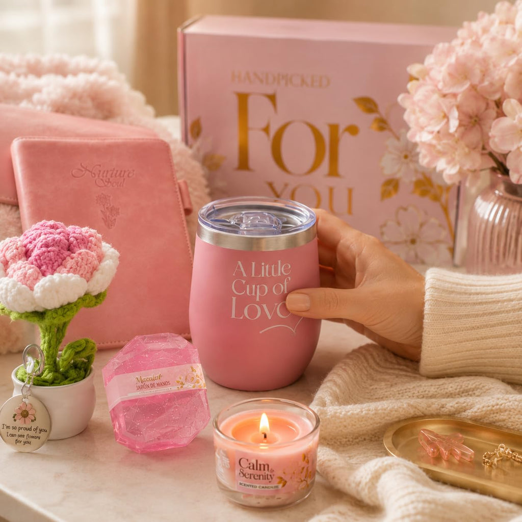 11 Pc Pink Care Package with Blanket T225