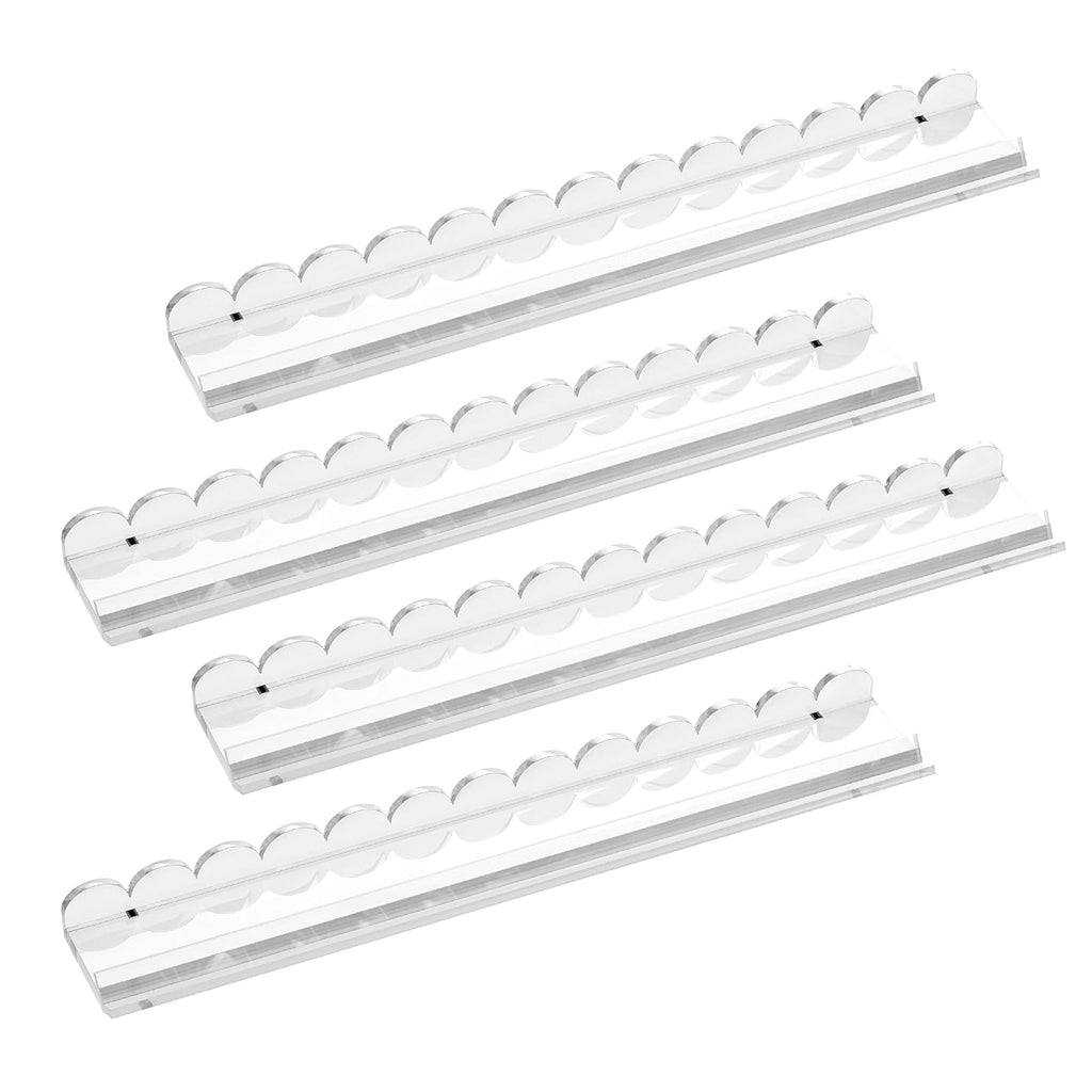 Clear Acrylic Mahjong Racks with Pushers, 4-Pack M17816
