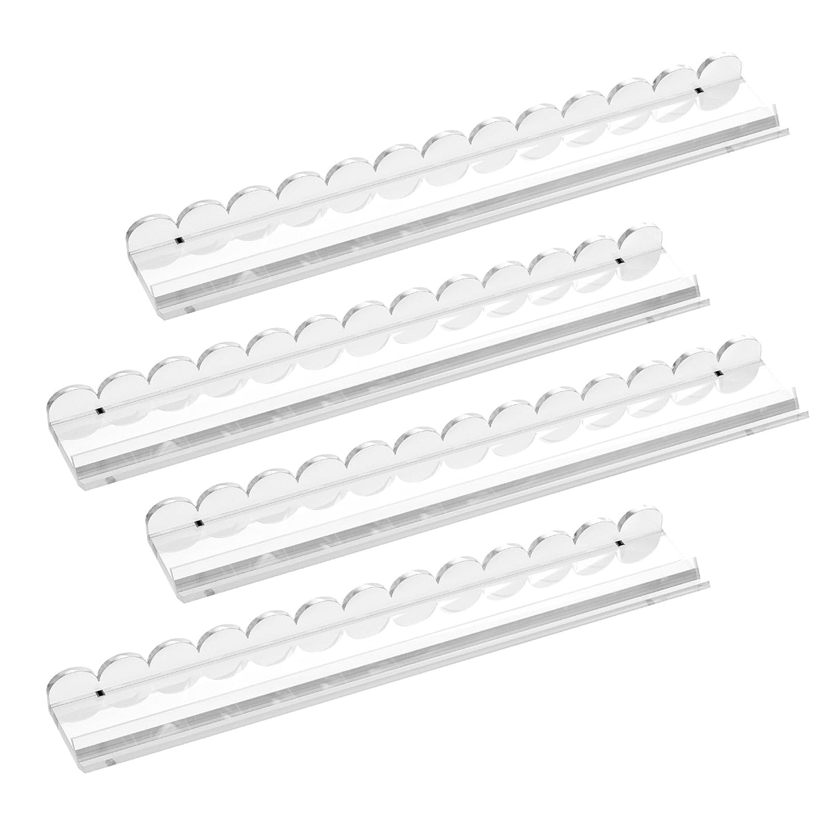 Clear Acrylic Mahjong Racks with Pushers, 4-Pack M17816