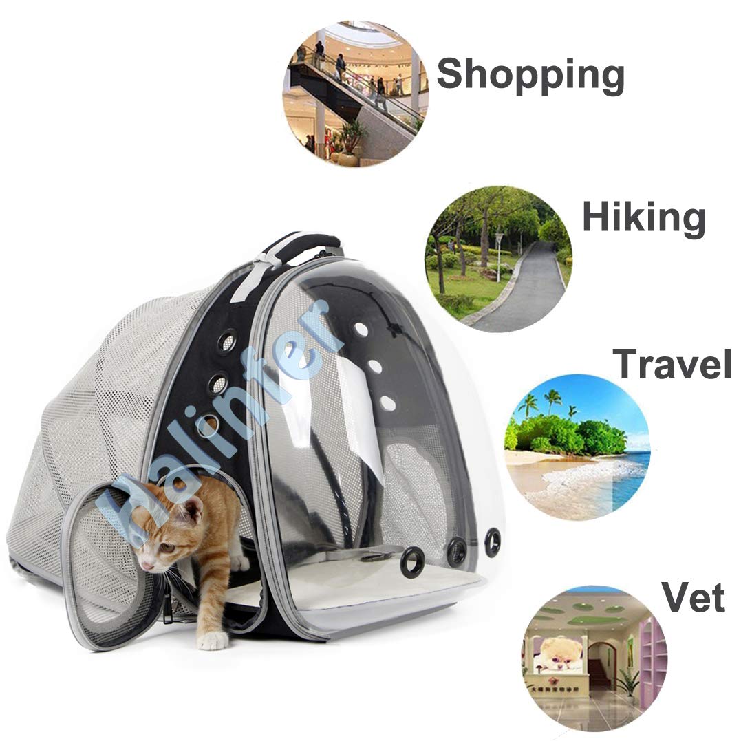 Expandable Cat Backpack Carrier with Bubble Window S705