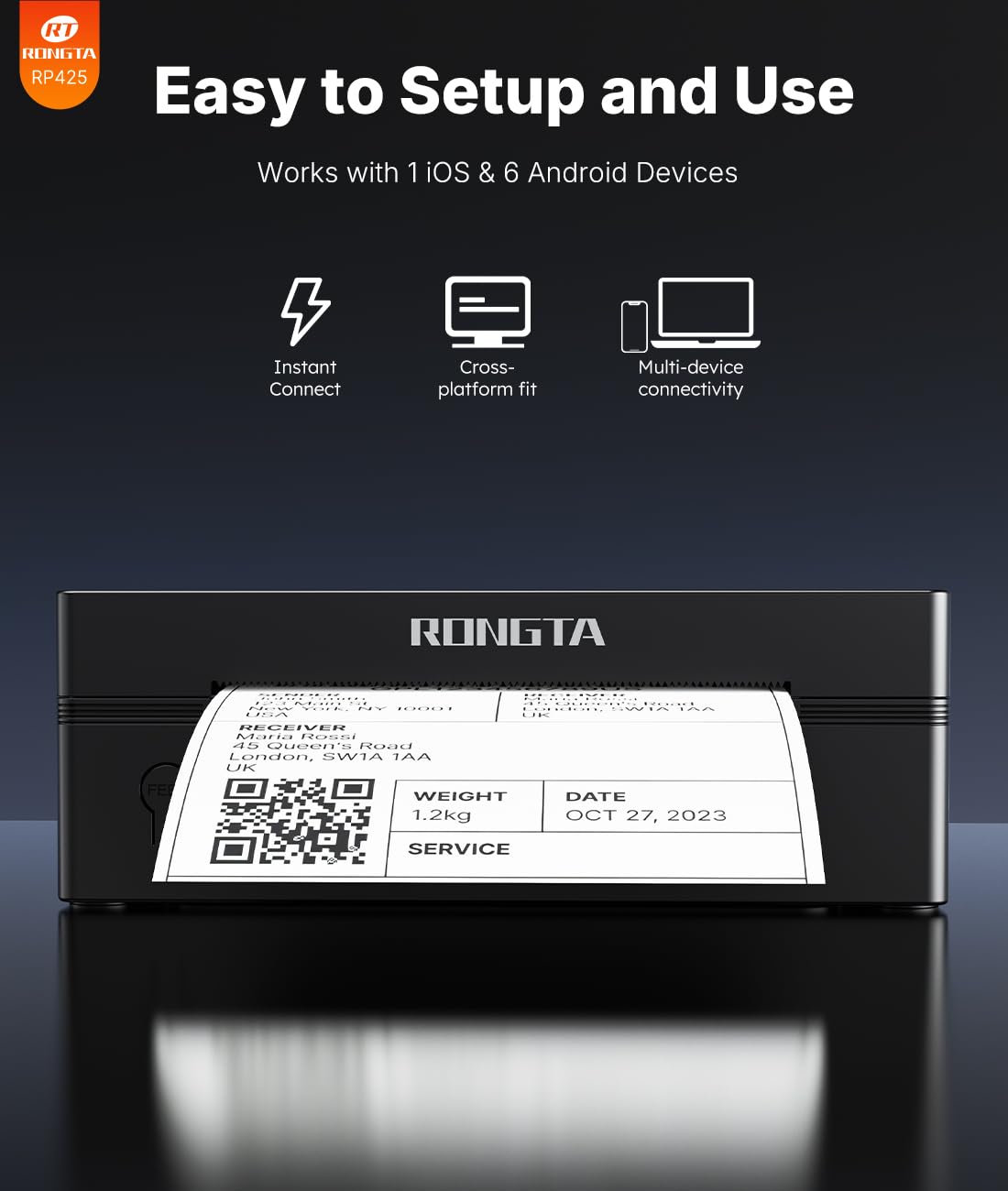 Bluetooth 4x6 Thermal Label Printer K367798