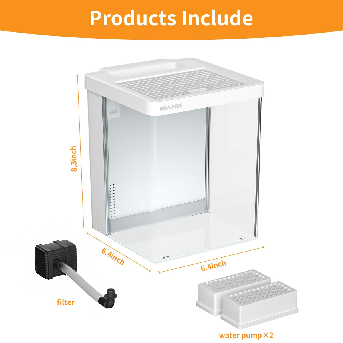 Smart Betta Fish Tank 1.5 Gallon Aquarium with Filter LED Light B197