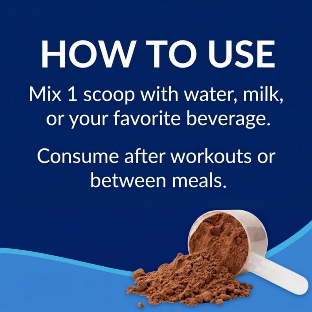 Whey Protein Isolate Powder, Rich Chocolate, 5 LB E874