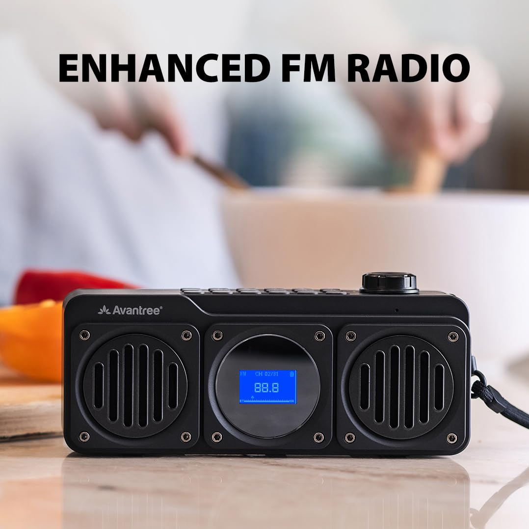 Portable FM Radio & Bluetooth Speaker N752772