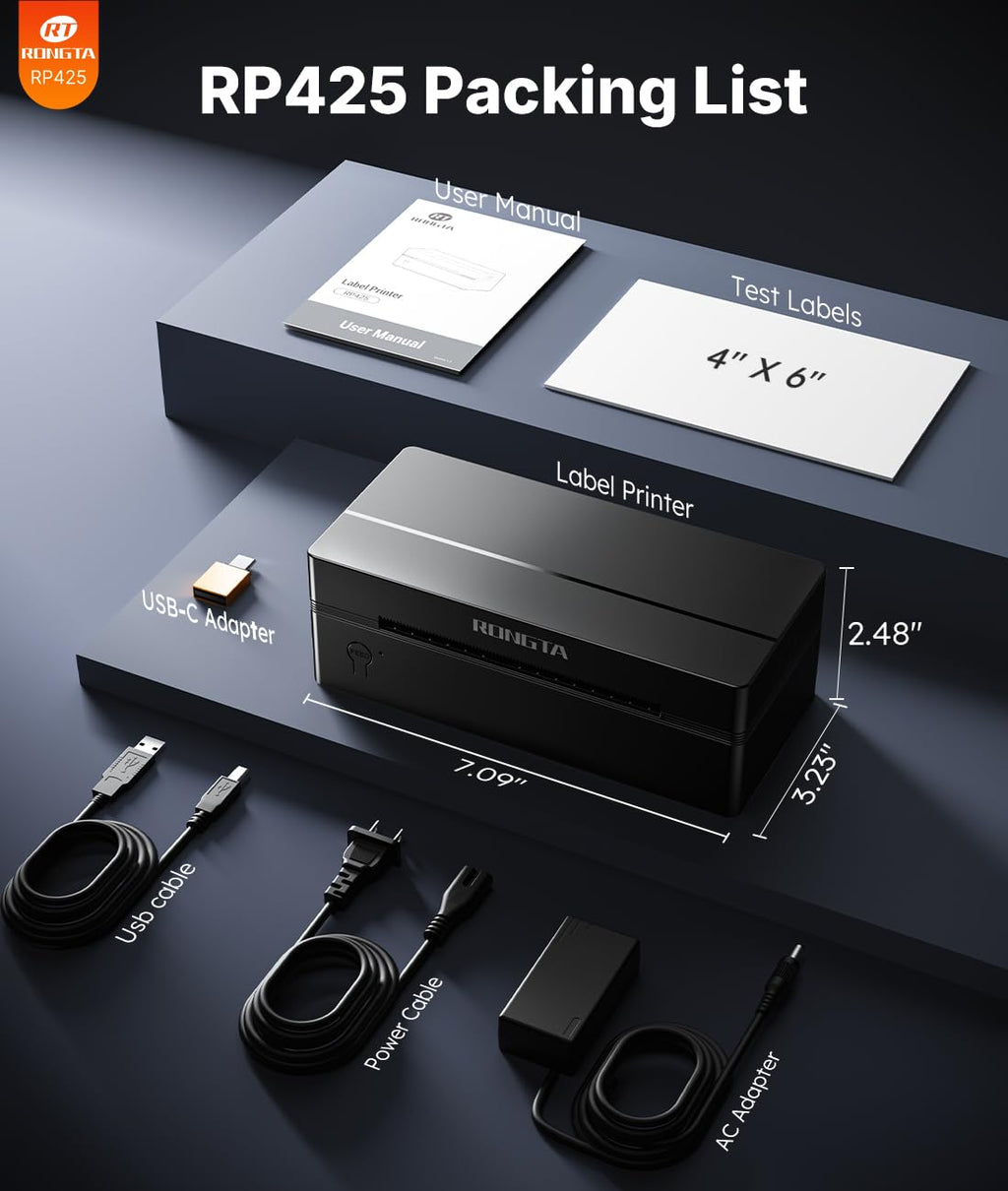 Bluetooth 4x6 Thermal Label Printer K367798
