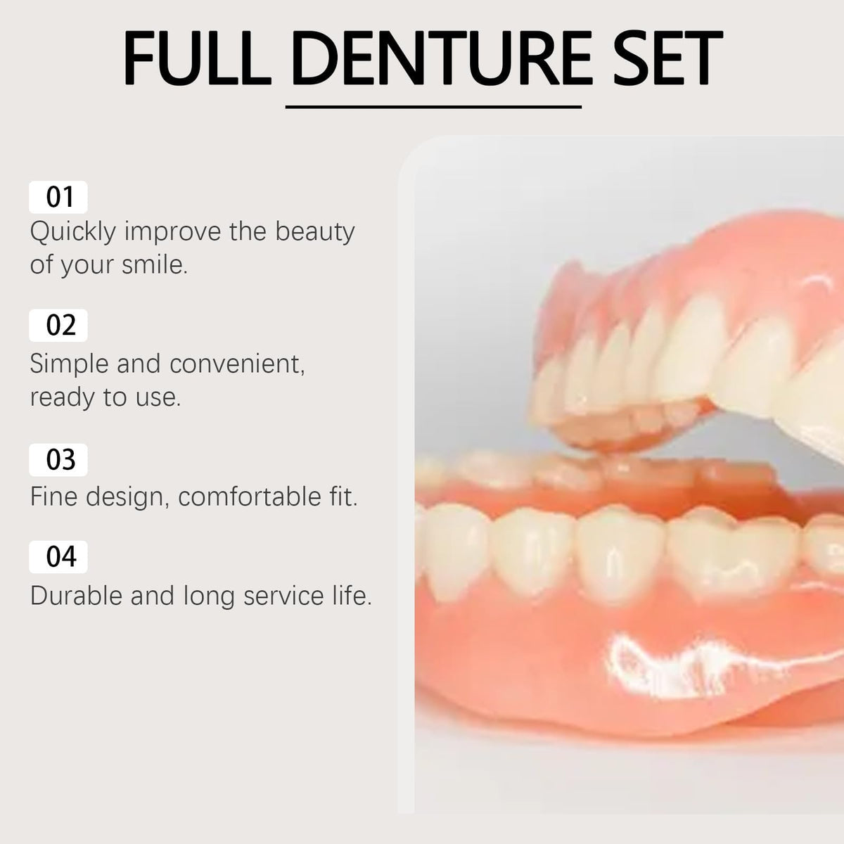 Silicone Full Denture Set G880