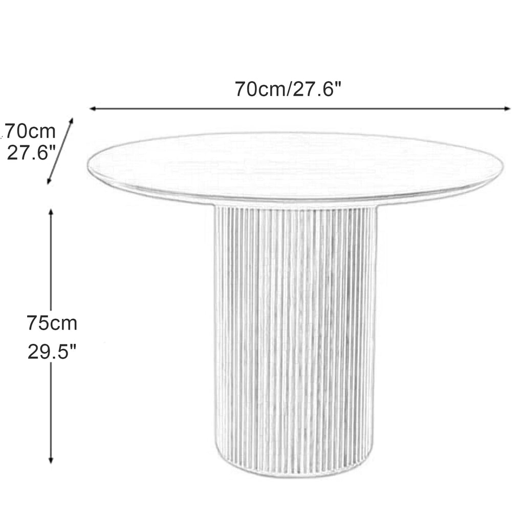 Black Pine Wood Round Dining Table A71842