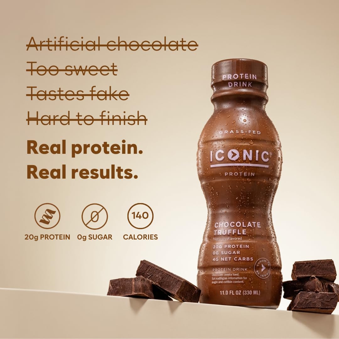 Chocolate Truffle Sugar Free Low Carb Protein Drinks 12 Pack R93272
