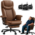 Big and Tall 500LBS Reclining Office Chair with Footrest N993925