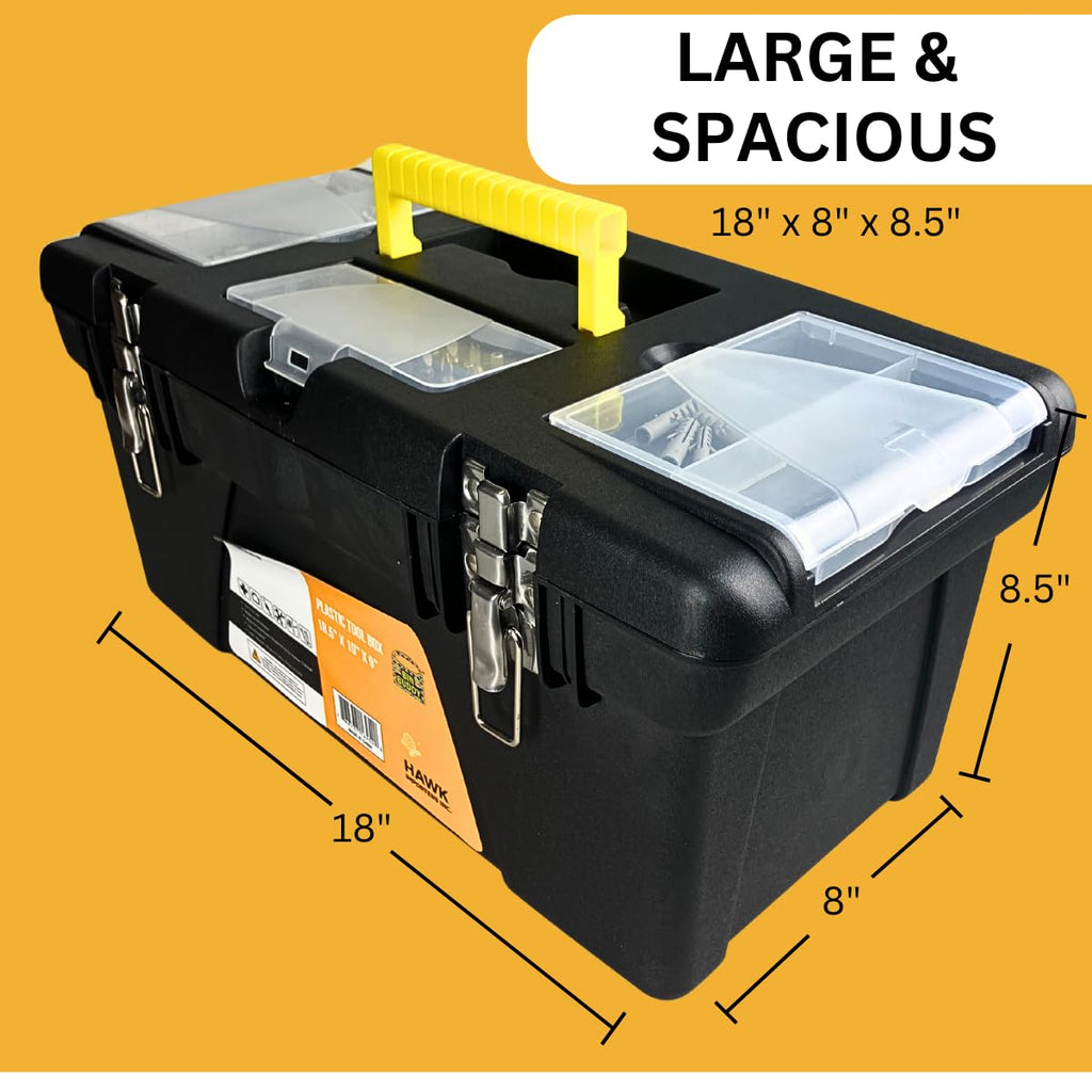 Plastic Tool Box with Metal Latches B5226
