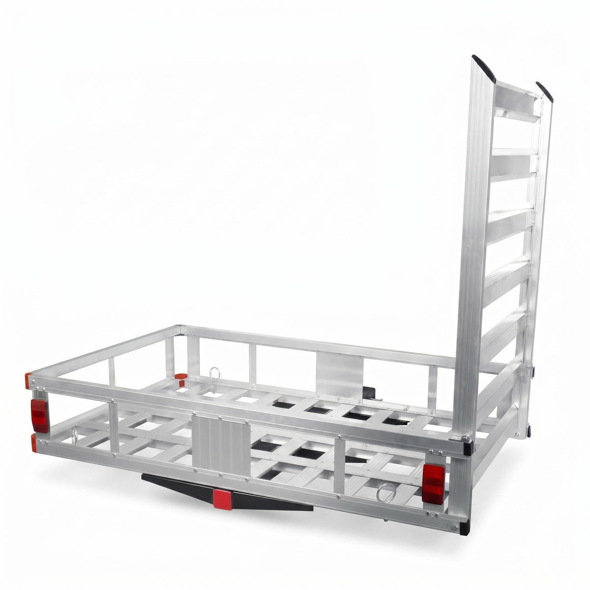 Hitch Mounted Cargo Carrier with Folding Ramp G947