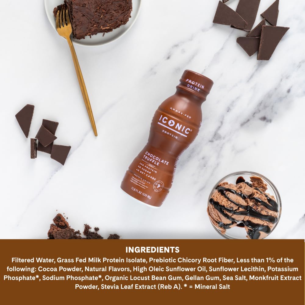 Chocolate Truffle Sugar Free Low Carb Protein Drinks 12 Pack R93272