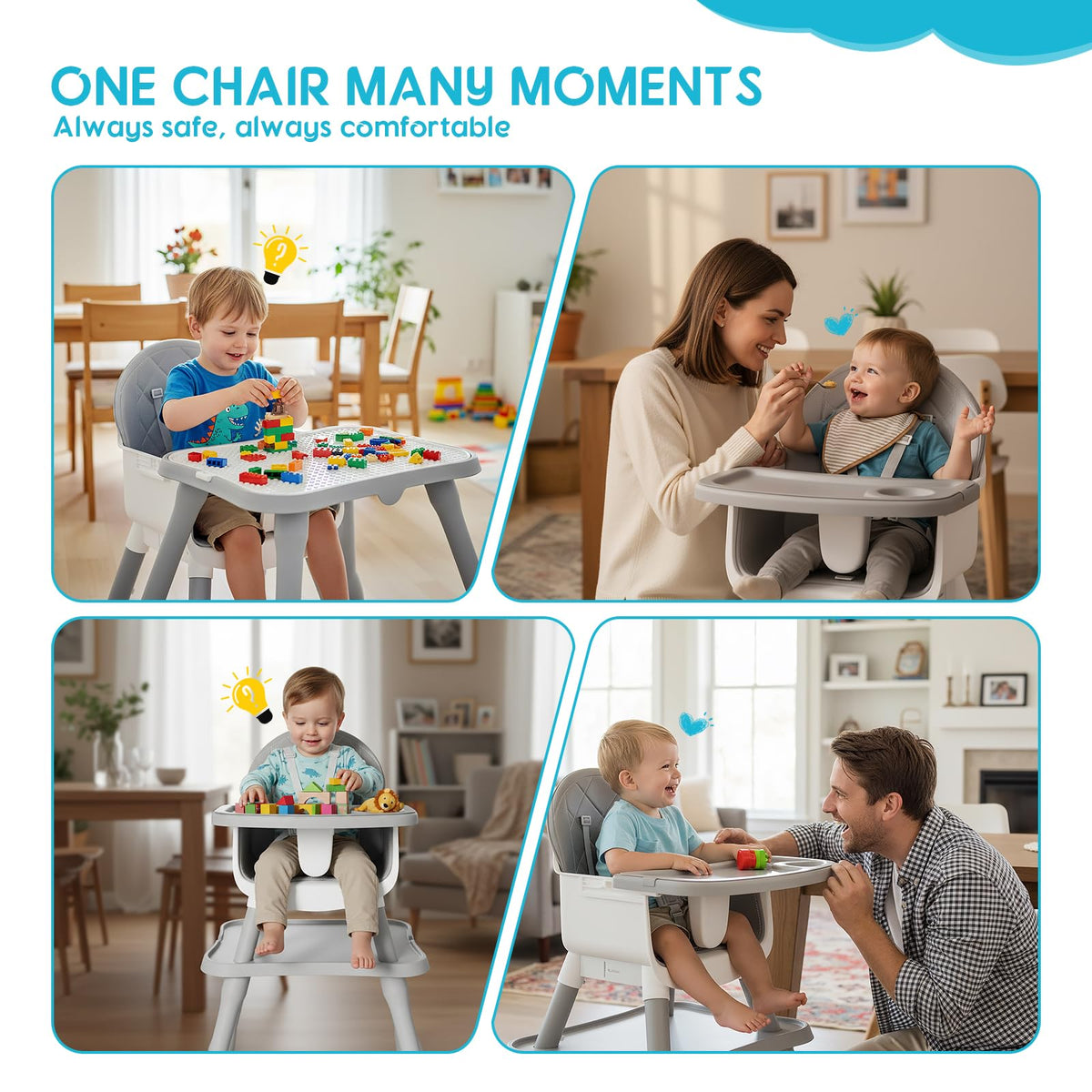 6 in 1 Baby High Chair M639