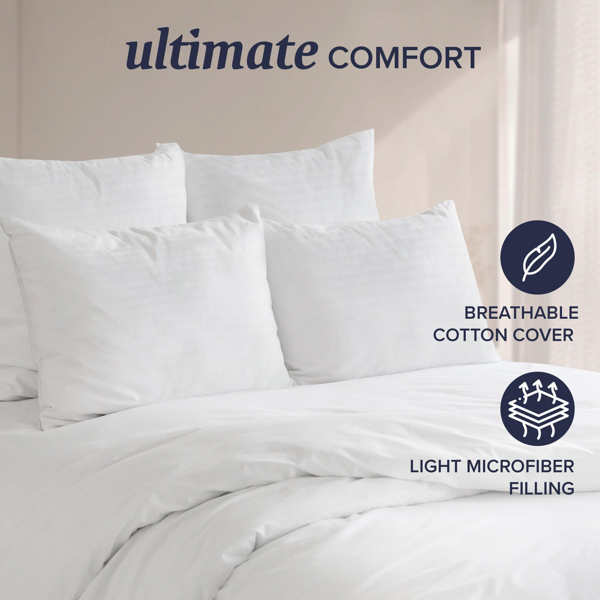 King Size & Euro Size Throw Pillows Sets of 2 G796