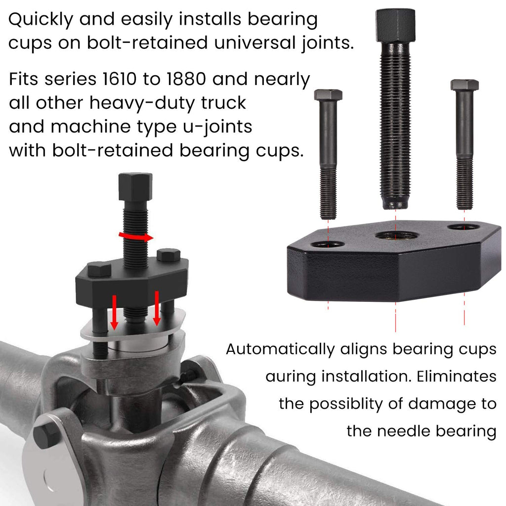 Heavy-Duty Universal Joint Puller Bearing Cup Installer Tool Q754