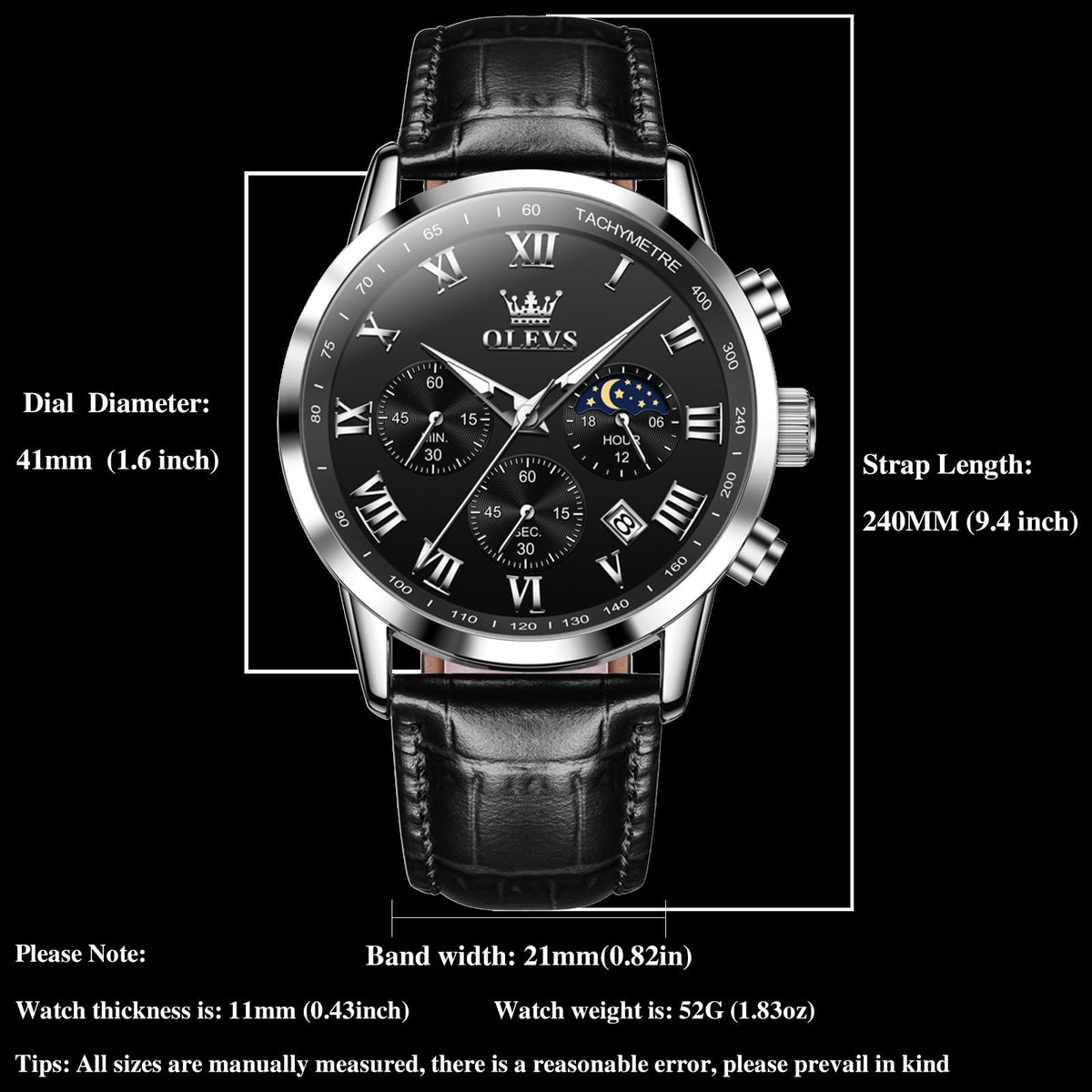 Waterproof Large Face Watches L967