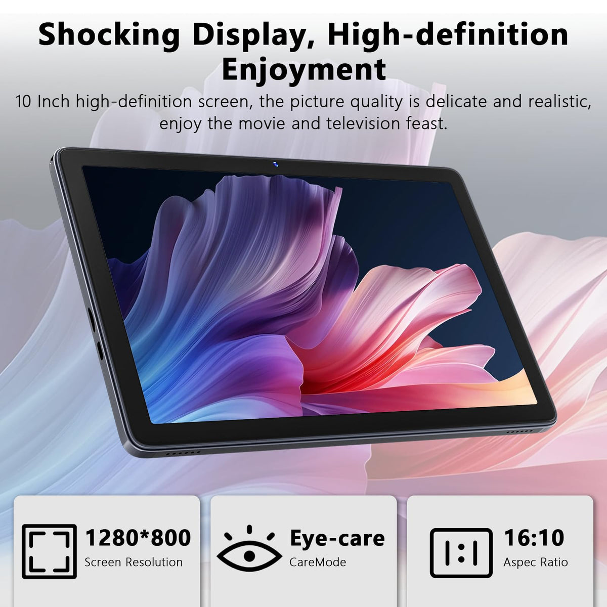 10 Inch Android 15 Tablet with Keyboard C1818