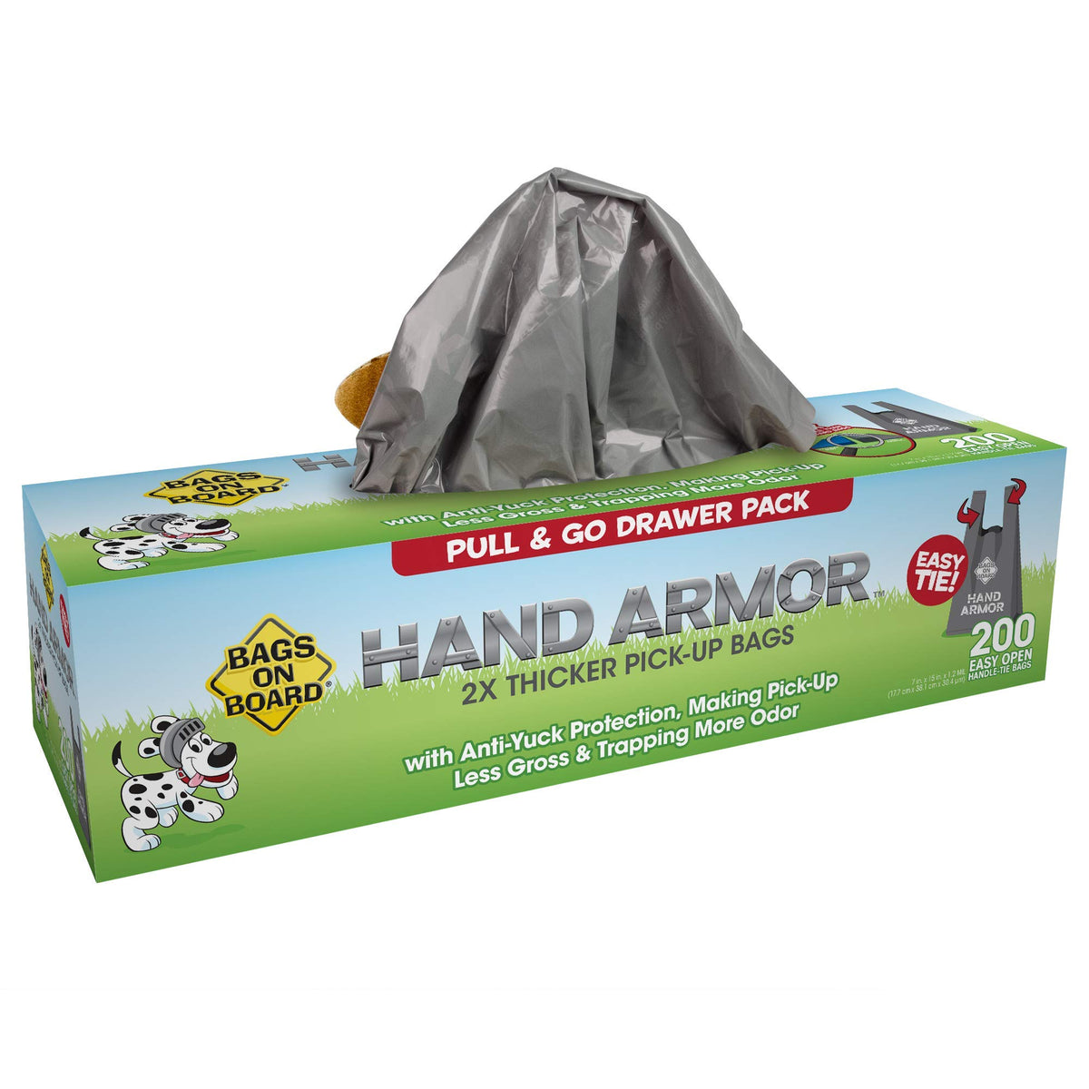 Dog Poop Bags with Easy Tie Handles, 200 Count G69488