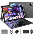 10 Inch Android 15 Tablet with Keyboard C1818