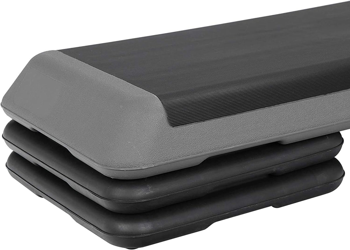 43" Adjustable Exercise Aerobic Step Platform with 4 Removable Risers K456102
