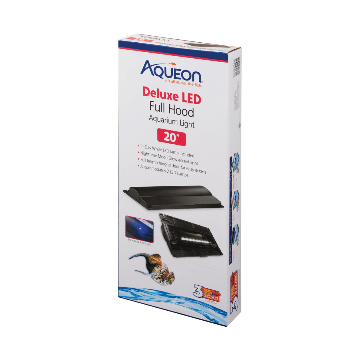 Black 20 Inch LED Aquarium Hood R6353