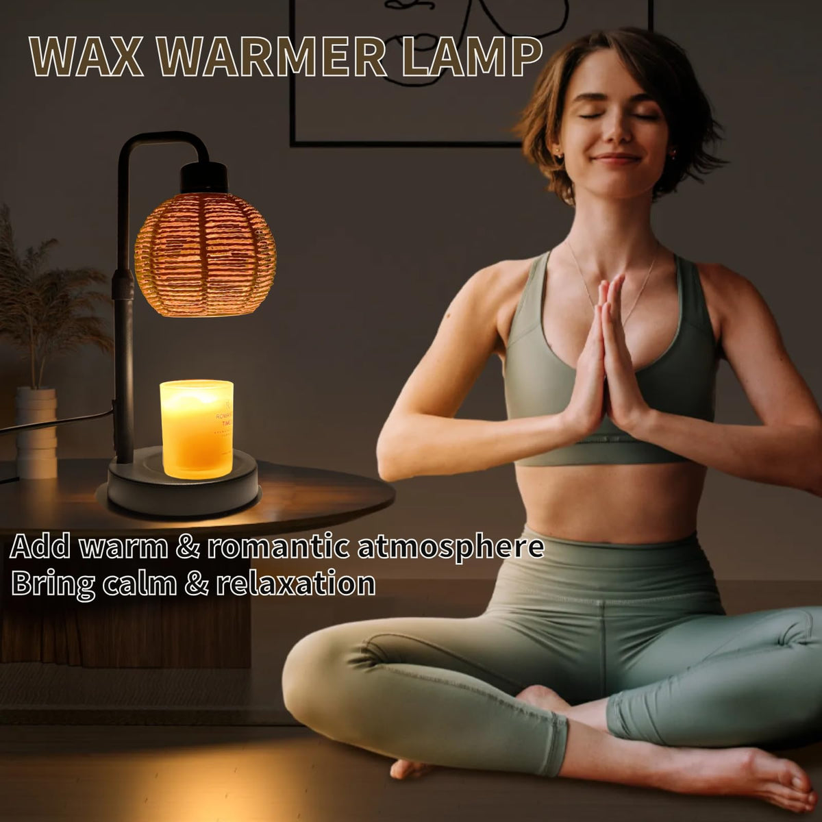 Electric Candle Warmer Lamp with Timer, Adjustable Dimmable W8217