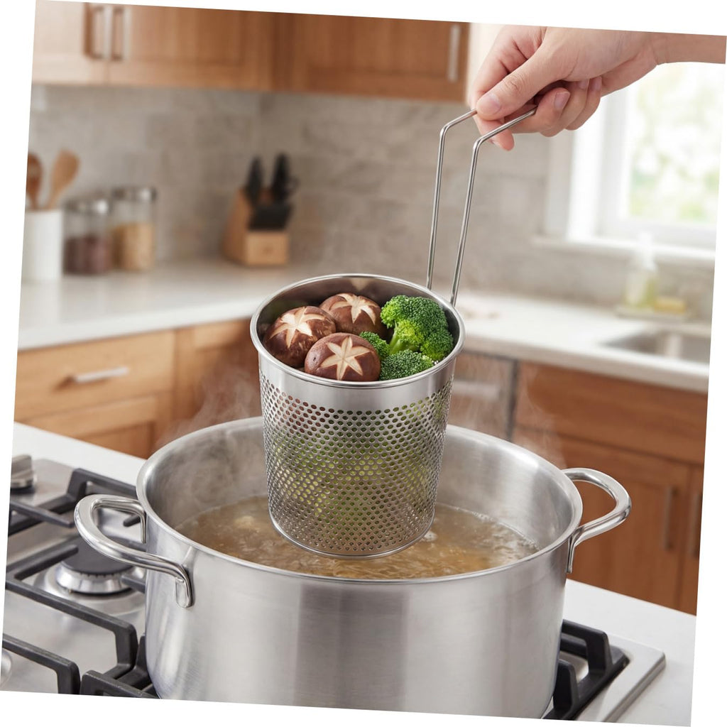 Stainless Steel Noodle Sieve with Handle B45232