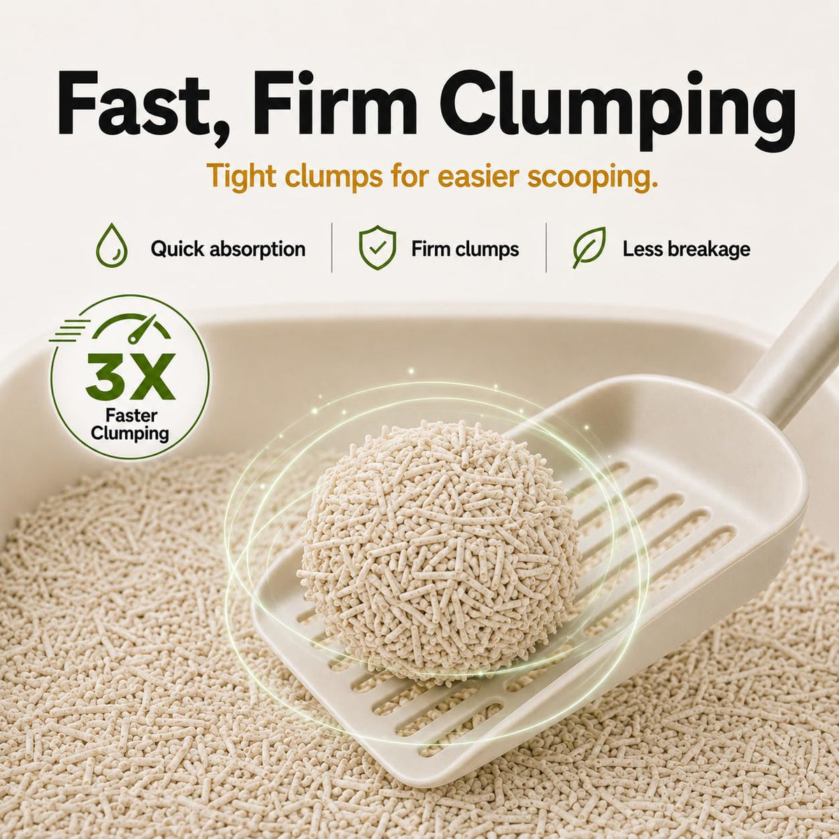 Tofu Cat Litter Low Dust Fast Clumping Flushable 2-Pack 22 lb S8207