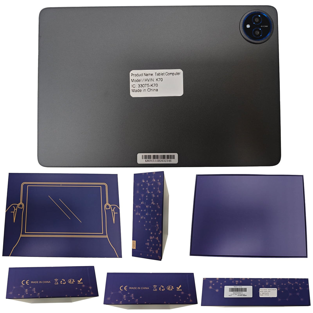 10 Inch Android 15 Tablet with Keyboard C1818