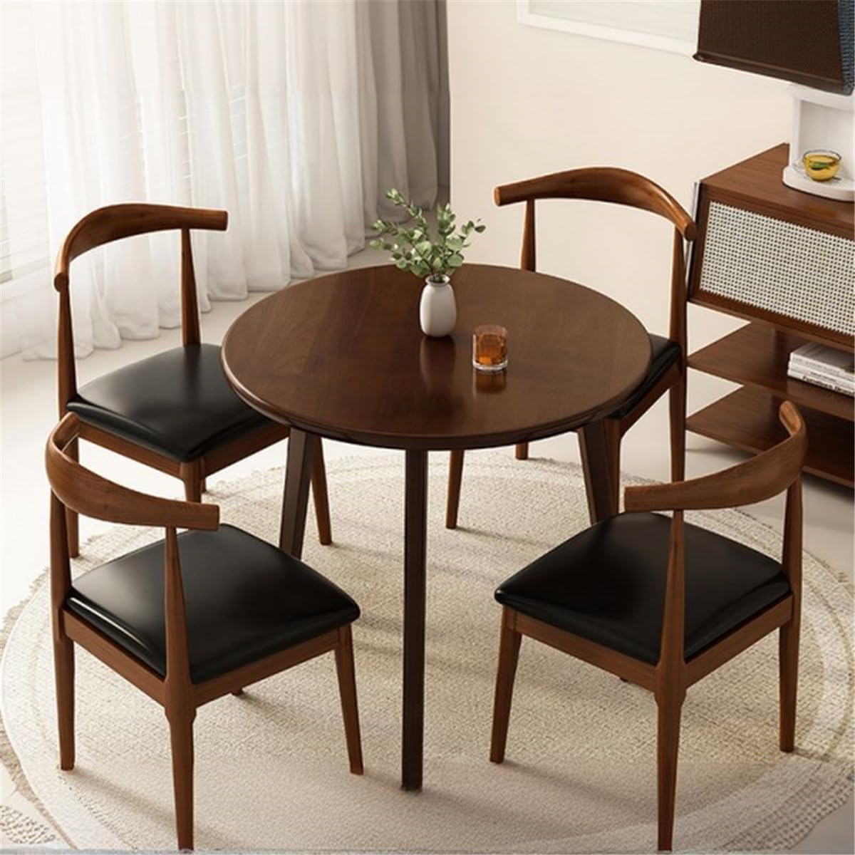Round Dining Table Chairs Set Q37681