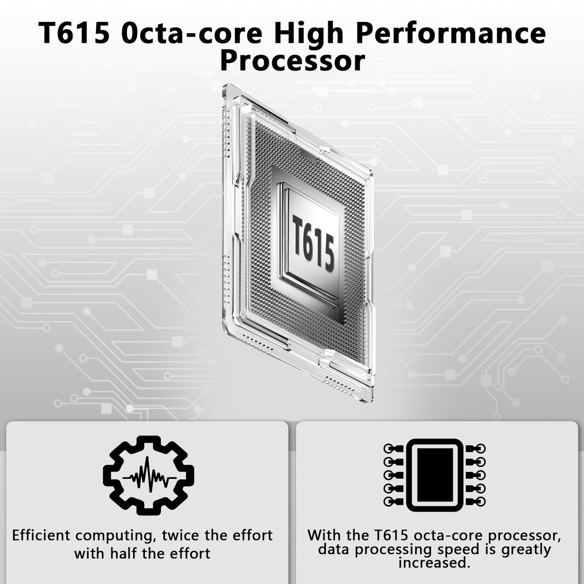 10 Inch Android 15 Tablet with Keyboard C1818