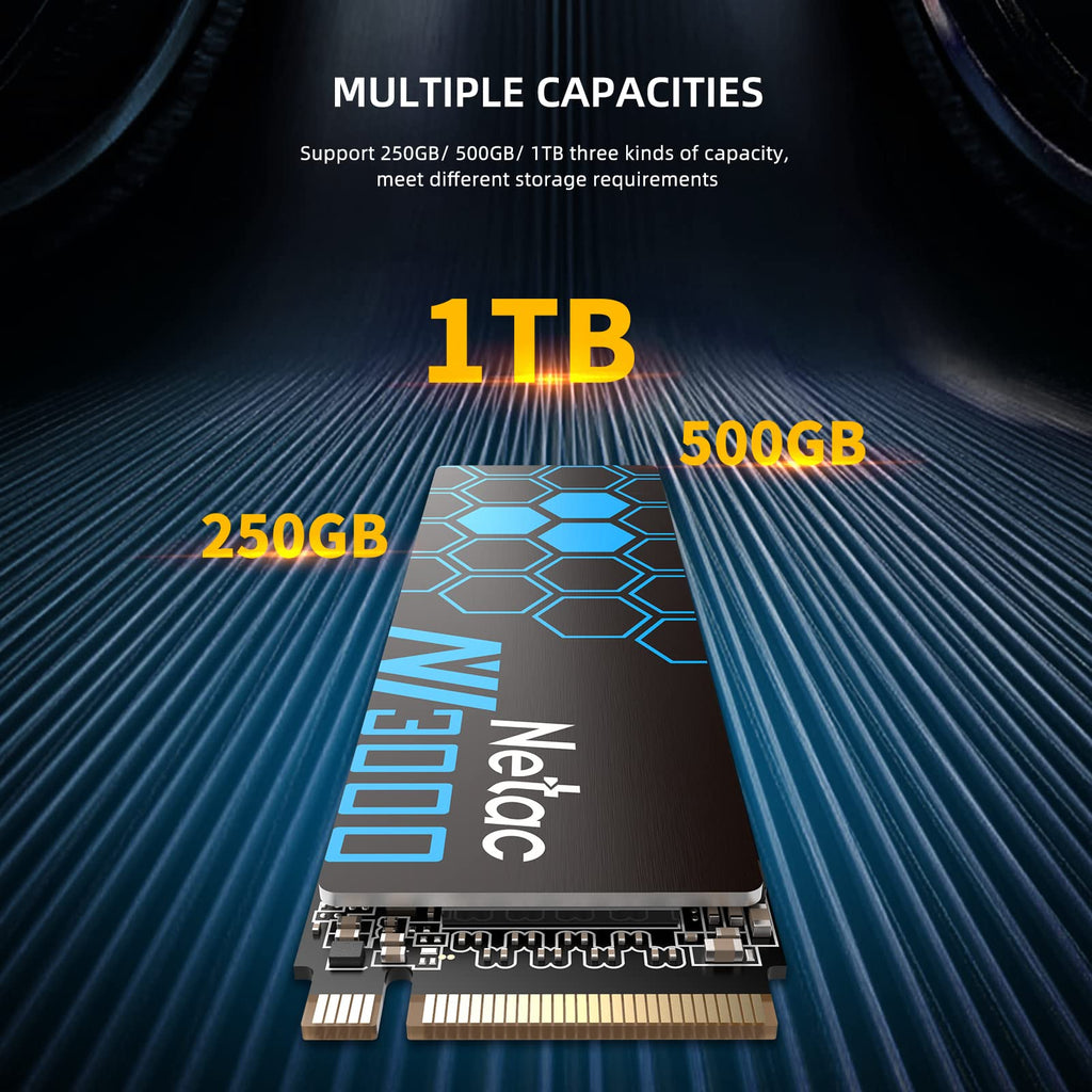 1TB NVMe PCIe Gen3x4 M.2 Internal Solid State Drive with Aluminum Heatspreader Q508