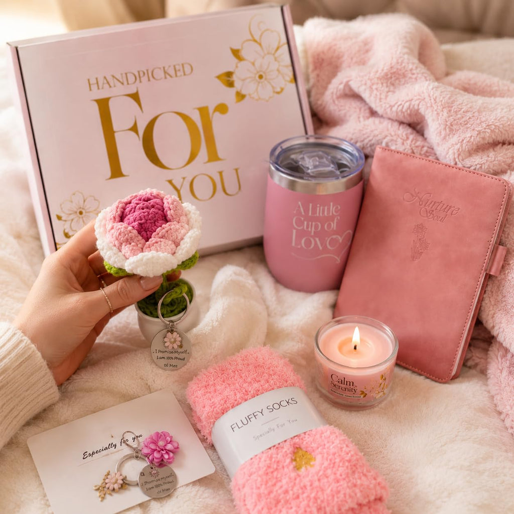11 Pc Pink Care Package with Blanket T225