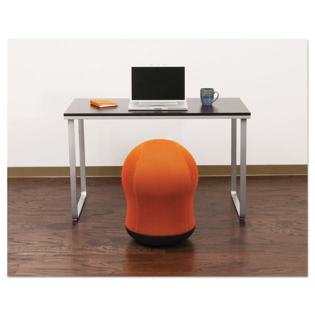 Orange Vinyl Exercise Ball Chair Q996