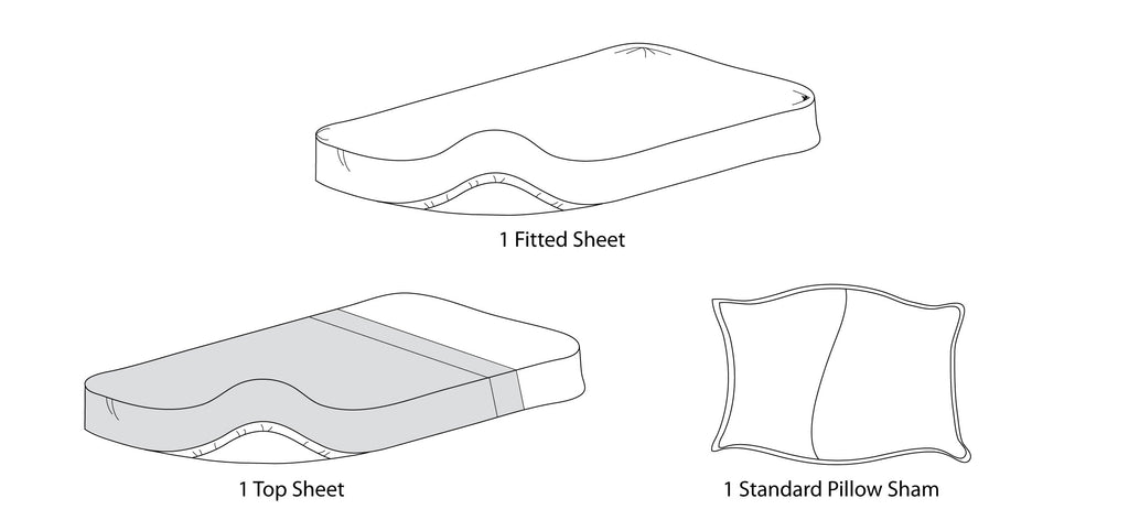 Ultra Soft Microfiber Toddler Sheet Set Grey 3 Piece P836298