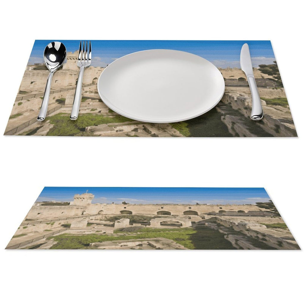 Washable Stain Resistant Placemats 4 PCS M558